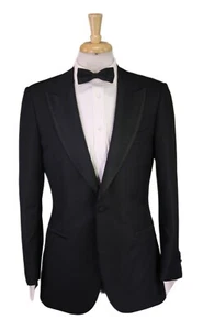 Suitsupply Verona Black 1-Btn Peak Lapel Tuxedo Formal Suit 40R - Picture 1 of 12
