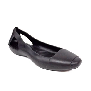Crocs Sloane 205873 Zapatos planos negros informales cómodos sin cordones para mujer talla 8 EE. UU. - Imagen 1 de 9