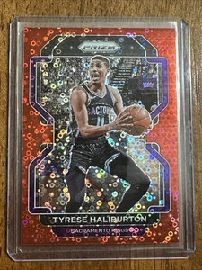 Tyrese Haliburton 2021-22 Panini Prizm Red Disco Prizm #d 12/100 - Picture 1 of 3