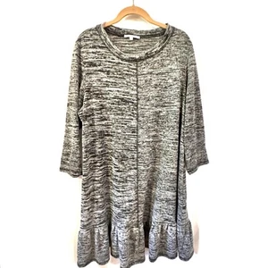 Vestido Suéter Tosh And Sophie Talla 20W Gris Negro Tinte Espacial Dobladillo con Volantes - Imagen 1 de 8