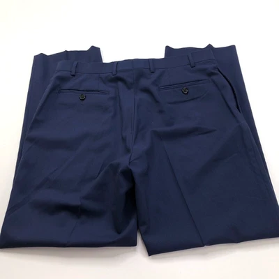 Pantalones de vestir azules Lauren Ralph Lauren etiqueta negra ajuste ceñido 36x32 (se adapta a 36W 31L) Foto 1 de 4