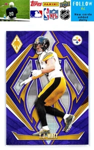 2024 Panini Phoenix #130 T.J. Watt Purple - Picture 1 of 2