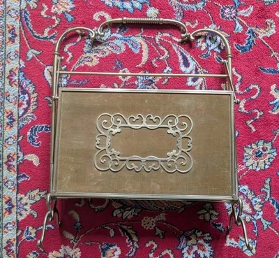 Porte revues Cesare Lacca laiton-maison Bagues-Jacques Adnet - Photo 1/4