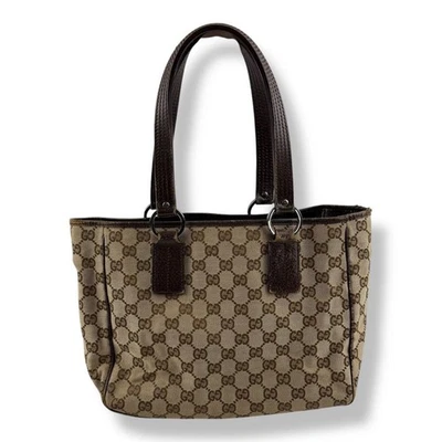 Gucci GG Beige Canvas Tote Bag - Image 1 of 4