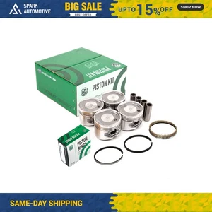 Pistons w/ Rings fit 87-91 Dodge Plymouth Mitsubishi 2.0L SOHC G63B - Picture 1 of 9