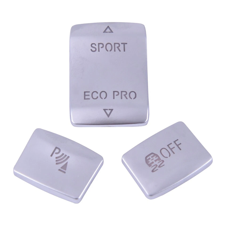 Cubierta de botón del panel de cambio de marchas 3 piezas apta para BMW 330e/330i/340i/340i xDrive 16-18 Foto 1 de 4