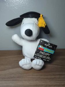 Hallmark Peanuts Snoopy Mini Abschluss Plüsch mit Geldklammer/Halter 2004 Neu mit Etikett - Bild 1 von 10
