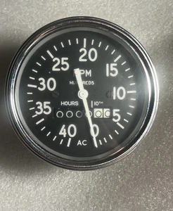 vintage AC tachometer 3 1/2 inch 0-40 Rpm 641185 - Bild 1 von 6