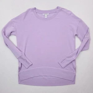 Athleta Sweatshirt Womens Small Lavender Coaster Luxe Pullover Thumbholes Modal - Picture 1 of 13