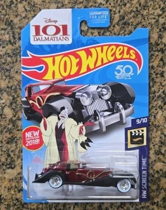 Hot Wheels 2018 SUPER Treasure Hunt Cruella De Vil SUPER ZUSTAND mit Protektor - Bild 1 von 5