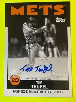 DA108749 Topps X ESPN 30 for 30 Once Upon a Time in Queens Tim Teufel AUTO - Image 1 of 2
