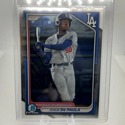 2024 Bowman Chrome Baseball Prospect JOSUE DE PAULA #BCP-12 ⚾ (1F) - Image 1 of 4