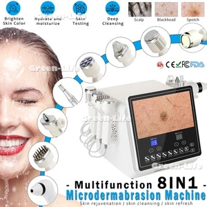 8 in 1 Oxygen Facial Machine Skin Analyzer Microdermabrasion Facial Machine - Picture 1 of 15