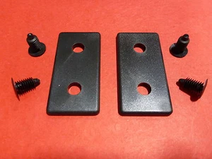 TNUTZ - EC-010-B - 10 Series Black 1" x 2" End Cap w/push-in (2 pcs) - BLANK - Picture 1 of 1