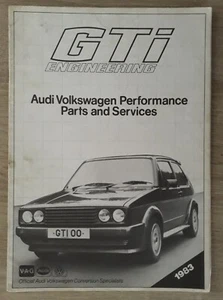 GTi Engineering Volkswagen Audi Performance Parts Catalogue Brochure 1983 - Picture 1 of 16