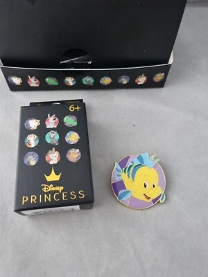 Loungefly Disney Pin Badge Princess Animal Stained Glass Flounder Little Mermaid - Image 1 of 3