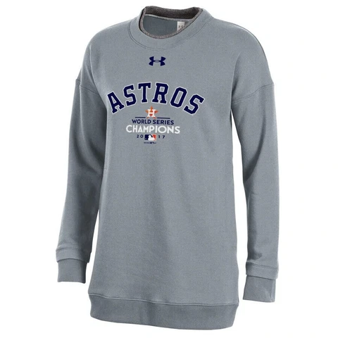 Under Armour Houston Astros 2017 WS Threadborne Elevated Longline Crewneck Women Cover