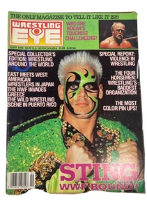 Sting September 1991 Wrestling Eye Magazine WWF WCW NWA. Vintage. Free Postage - Picture 1 of 1