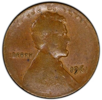 1961 Lincoln 1c Cent Struck on Split Planchet Before Strike 1.66 Grams PCGS AU55 - Image 1 of 4