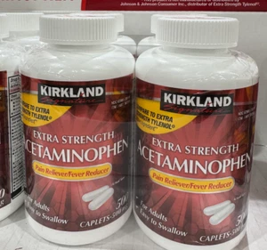 Kirkland Signature Extra Strength Acetaminophen 1000 (500 mg) Caplets - Picture 1 of 4