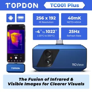 TOPDON TC001 Plus Dual Lens Thermal Camera with 100W Visible Light Lens 2024 New - Picture 1 of 18