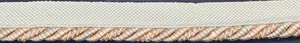 3/8" Ivory Pink Mint Green Cord Edge Lip Cord Fabric Trim 12 Yards - Picture 1 of 1