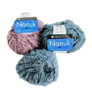 Berroco Nanuk Yarn Color 5424 And 5426 Lot Of 3 Wool Nylon 50g 70 Yards. - Picture 1 of 10