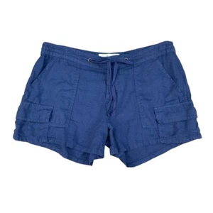 Joie Shorts Womens 6 Lapis Linen Drawstring Cargo Pockets Cargo Multi Pockets - Picture 1 of 9