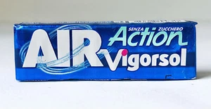 ITALIA Vintage 2005 Perfetti AIR VIGORSOL Paquete de goma 3” contenedor de dulces AZUL - Imagen 1 de 3