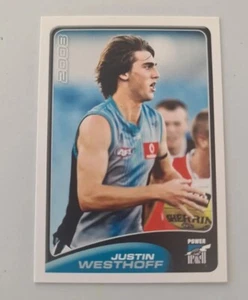 2008 HERALD SUN PORT ADELAIDE JUSTIN WESTHOFF COMMON #132 CARD AFL SELECT - Picture 1 of 2