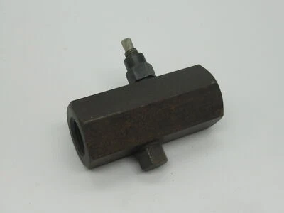 Deltrol F30S Carbon Steel 1/2" Flow Restrictor *Missing Nut* USED - Image 1 of 4