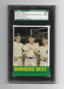 Topps Mickey Mantle Bombers Best #173 1963 - SGC 88 casi nuevo/como nuevo 8 - New York Yankees - Imagen 1 de 2