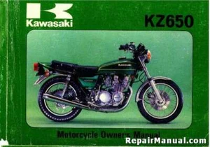 1979 Kawasaki KZ650B3 Motorcycle Owners Manual - Bild 1 von 1