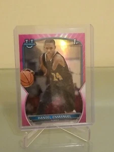 2022-23 Hansel Enmanuel Bowman Chrome U 1st - Pink Refractor - Picture 1 of 2
