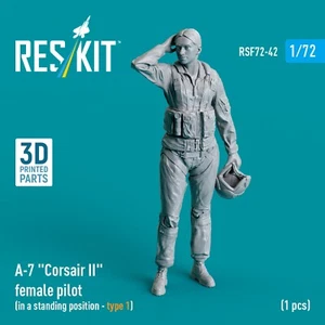 A-7 "Corsair II" Female Pilot Scale Figurines Model Kit 1:72 ResKit RSF72-0042 - Picture 1 of 4