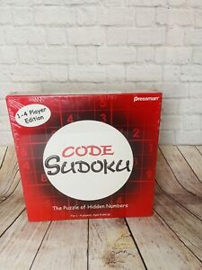 Code Sudoku The Puzzle of Hidden Numbers 2006 Pressman 1-4 Player Edition S