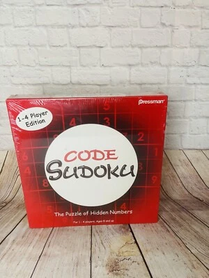 Code Sudoku The Puzzle of Hidden Numbers 2006 Pressman 1-4 Player Edition R - Image 1 of 4