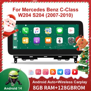 Para Benz Clase C W204 NTG4.0 10.25" Pantalla Táctil Android14 DSP Navegación Carplay - Imagen 1 de 18