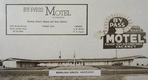 Bowling Green Kentucky By Pass Motel Motor Court Foto Postkarte RPPC 1940-50er - Bild 1 von 5