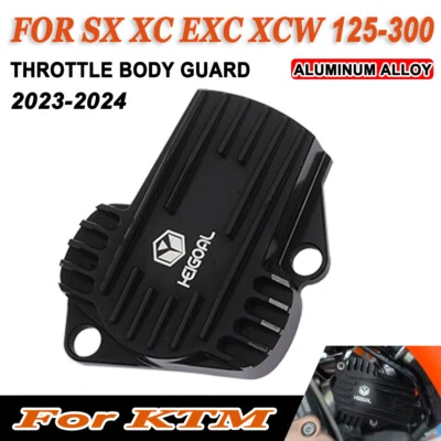 Black Throttle Body Guard For KTM 125 250 300 SX XC 250 300 XCW EXC 150XCW - Изображение 1 из 4