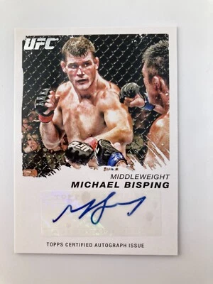 TOPPS UFC MOMENTS OF TRUTH 2011 MICHAEL BISPING  AUTOGRAPH - Image 1 of 2
