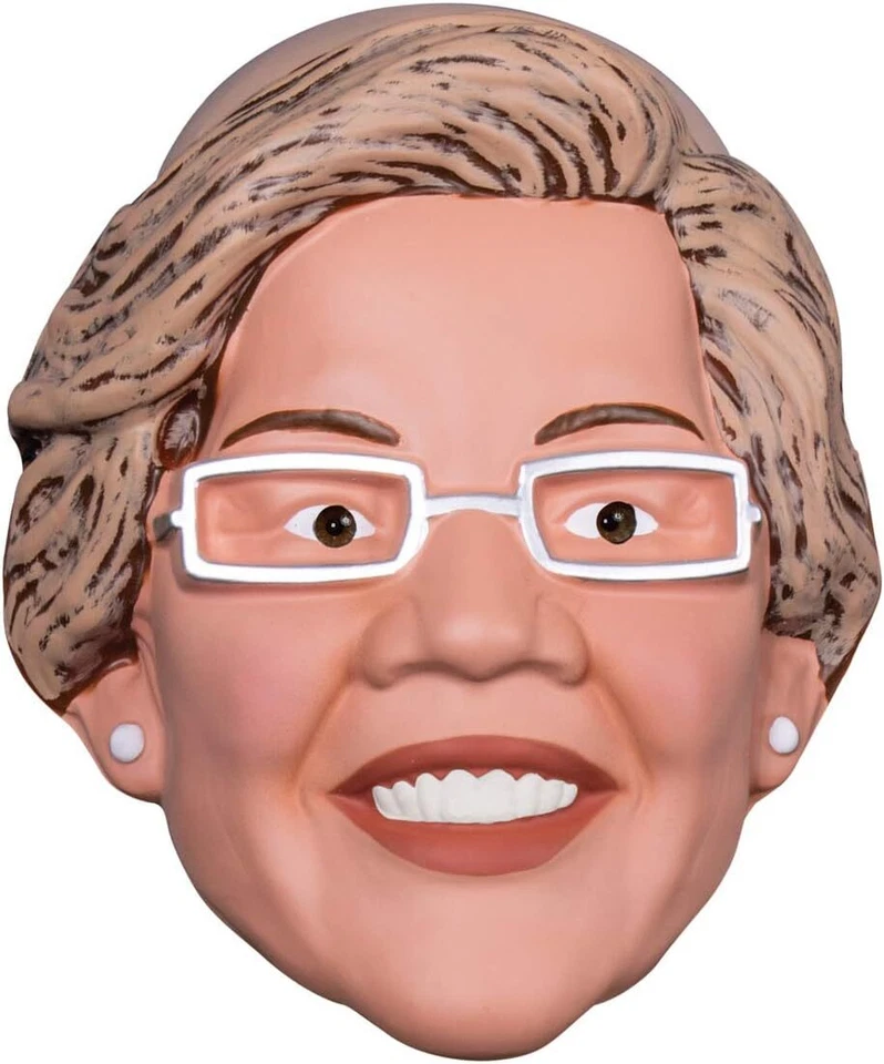 Elizabeth Warren Plastic Mask Senator Fancy Dress Up Halloween Costume Accessory - Image 1 of 1