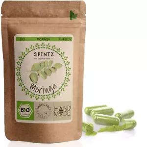 SPINTZ Bio Moringa Kapseln 260stk. | Moringa Oleifera | Hochdosiert 3200mg / Tag - Bild 1 von 3