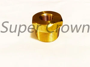 Adattatore riduttore filetto boccola esagonale macchina CNC ottone 3/4" NPT x 1/2" 3/8" 1/4" NPT - Foto 1 di 13