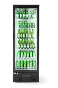 Glas-Flaschen-Kühlschrank Weinkühlschrank Bar 287 Liter Schwarz Hendi Gastro NEU - Bild 1 von 3