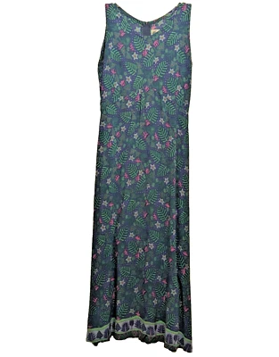 Vestido RAINBOW JO Tropical Hawaiano Aloha Pequeño Transpirable Playa Artístico Ropa de Resort Foto 1 de 4