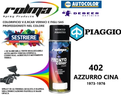PIAGGIO AZZURRO CINA 402 LUCIDO SPRAY 400ML
