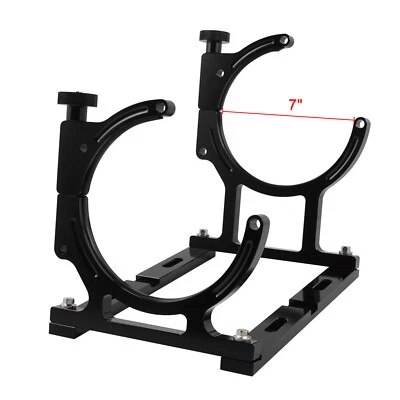 BEVINSEE Soportes para botellas de óxido nitroso individuales de aluminio se adapta a botellas de 7" de diámetro Foto 1 de 4