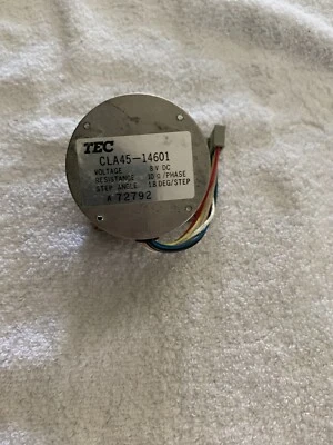 TEC CLA45-14602 STEPPER MOTOR 1.8 DEG/STEP 8 VDC MODEL SPH-54A-8 New - Image 1 of 2