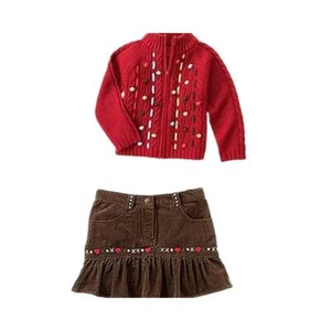 Gymboree Girl Mountain Cabin Sweaters - Sizes 4, 5   /  Size 5 Sweater/Skort Set - Picture 1 of 12